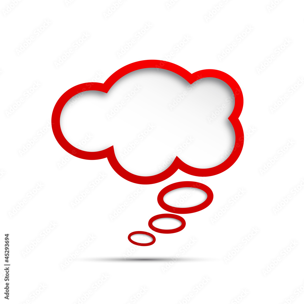 Vector cover speech in red Vector cover speech in red