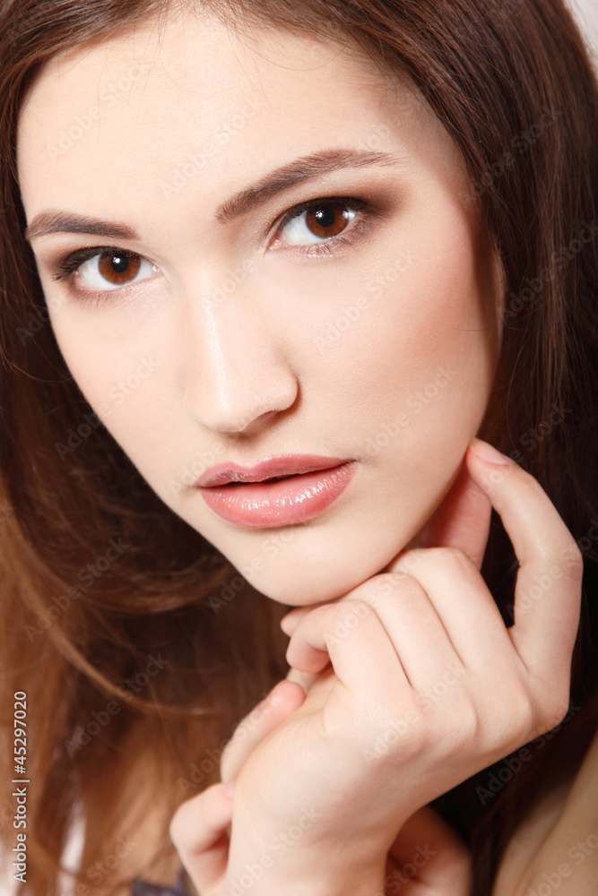 teen girl beauty face happy smiling and looking at camera teen girl beauty face happy smiling and looking at camera