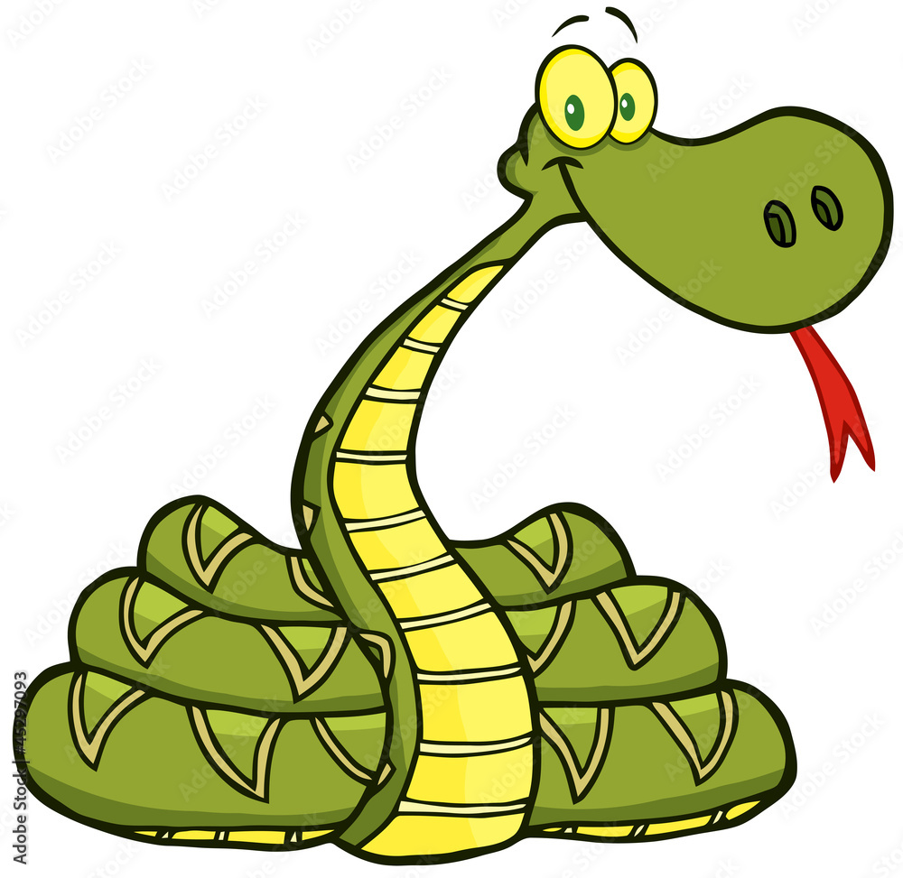 Fototapeta premium Snake Cartoon Character