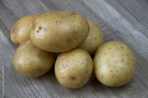 potatoes on a table