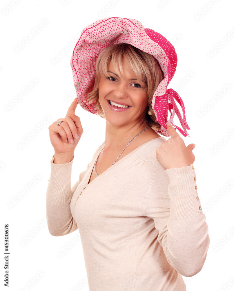 beautiful woman with hat beautiful woman with hat