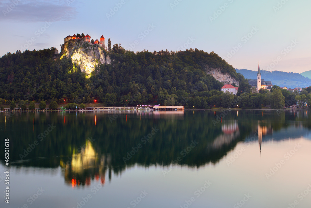 Fototapeta premium Medieval castle of Bled, Slovenia