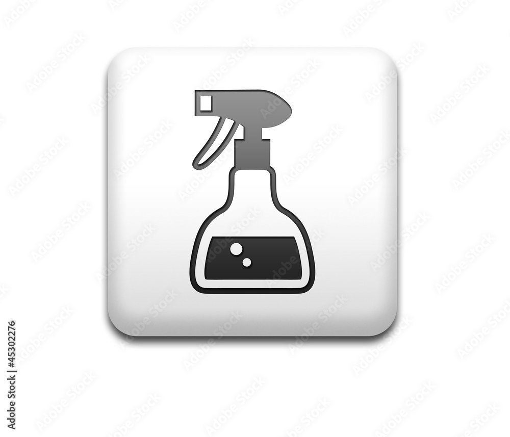 Boton cuadrado blanco pulverizador Boton cuadrado blanco pulverizador