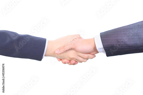 Handshake of the two businessmen,