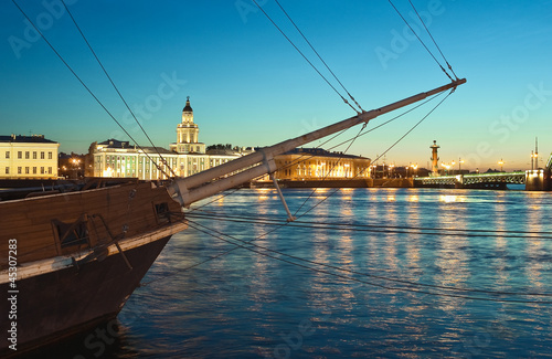 Foto St.Petersburg, Russia. Neva River and Spit of Vasilyevsky Island