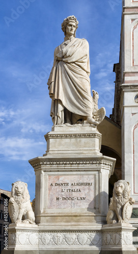 florence statue of Dante Alighieri