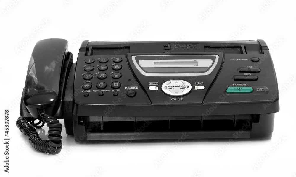 isolated fax isolated fax