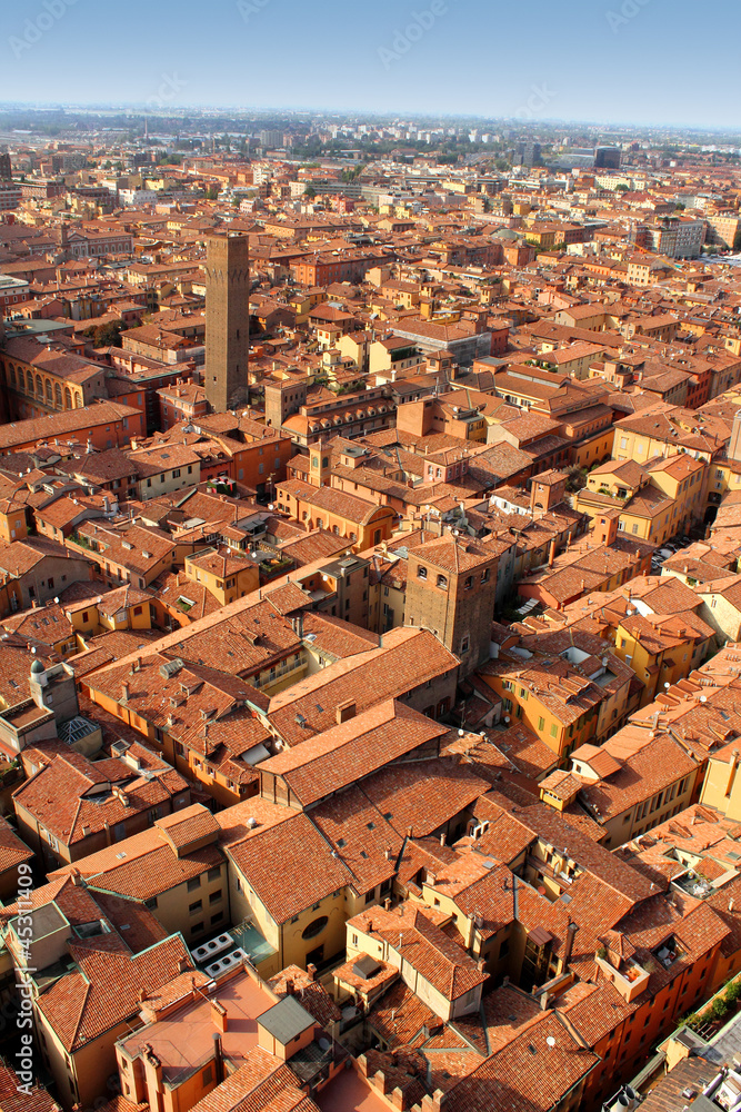 Panorama of Bologna, Italy