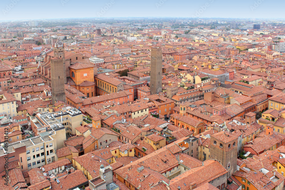 historic center of Bologna, Italy