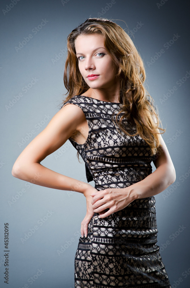 Attractive woman in studio shooting Attractive woman in studio shooting