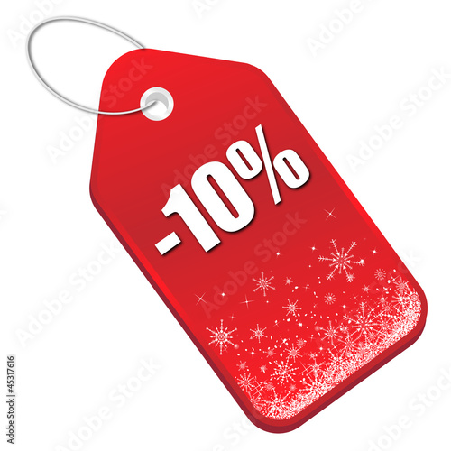 Xmas Sale Etikett 10 Prozent