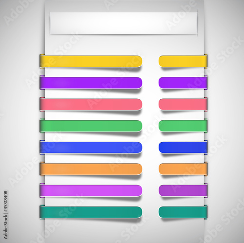 concept couleur titre, sous titres et numérotations