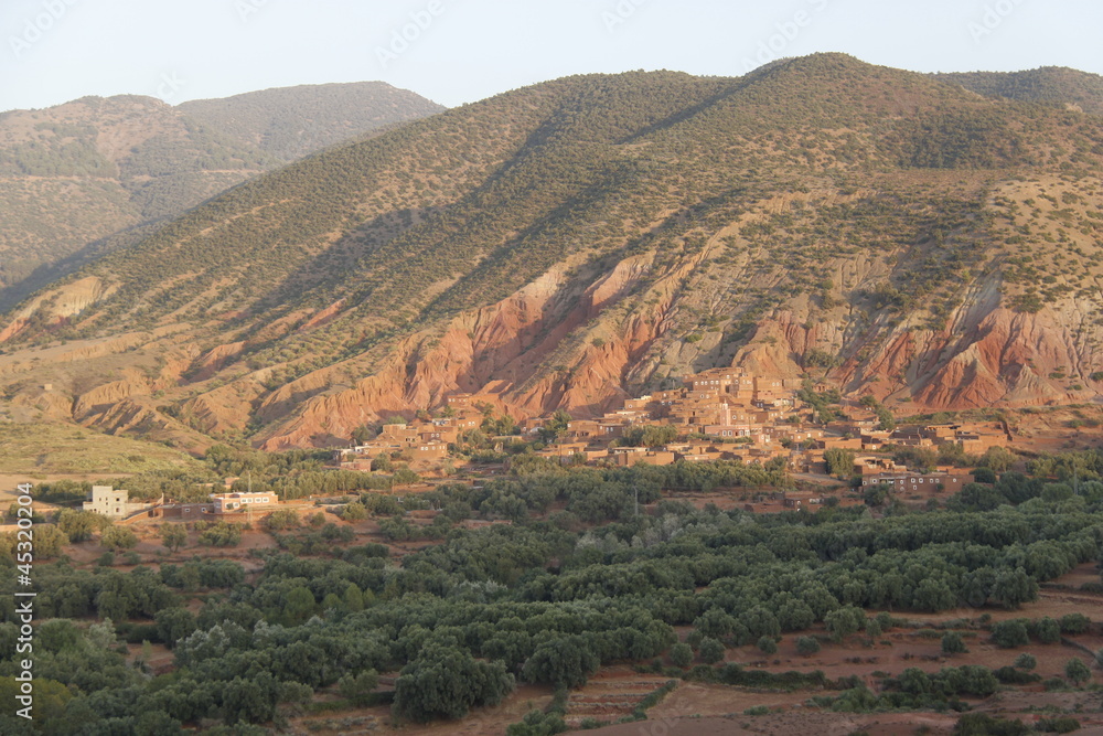 Montagne de l'Atlas au Maroc
