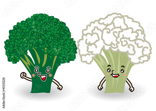 ブロッコリーとカリフラワーのイラスト Stock Vector Adobe Stock ブロッコリーとカリフラワーのイラスト Stock Vector Adobe Stock