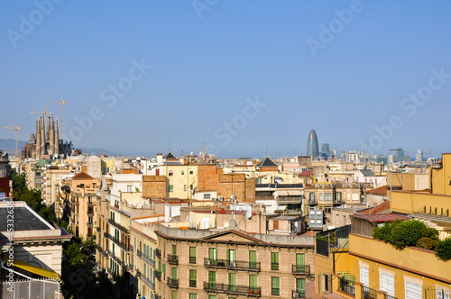 View of Barcelona from La Pedrera by Antoni Gaudí.