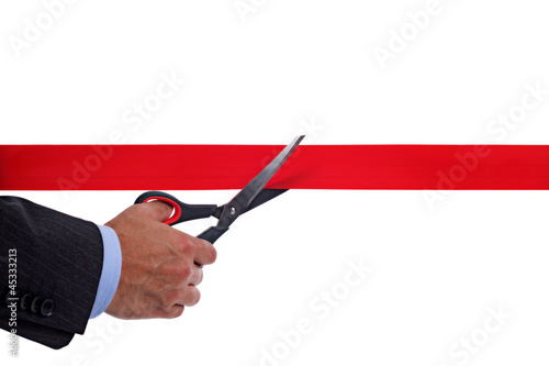 Cutting red tape photo