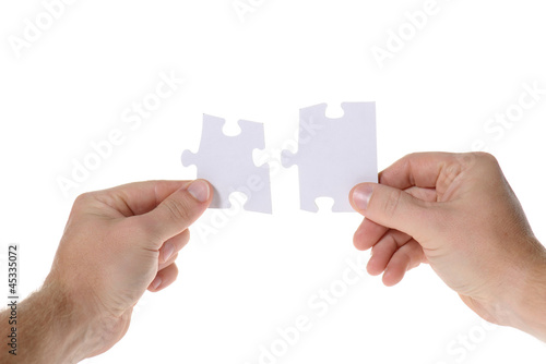 two jigsaw pieces