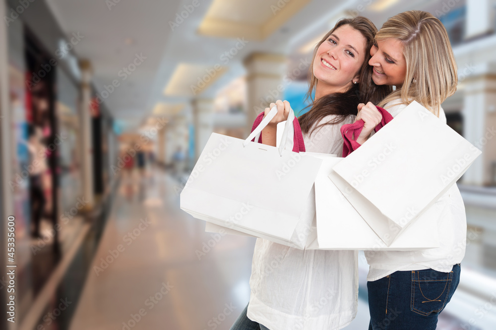 Friends shopping