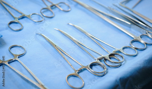 Surgical scissors close-up