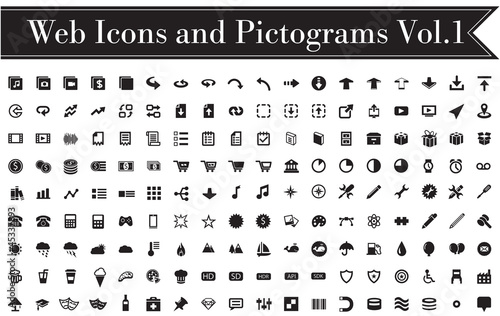 Web Icons and Pictograms set 1