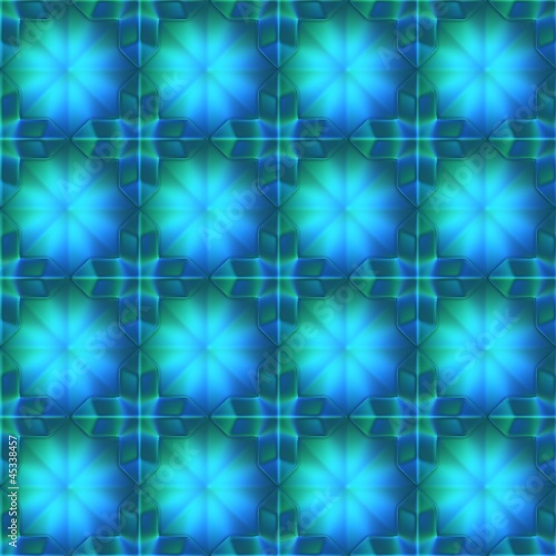 Blue crystal patten. Seamless background.