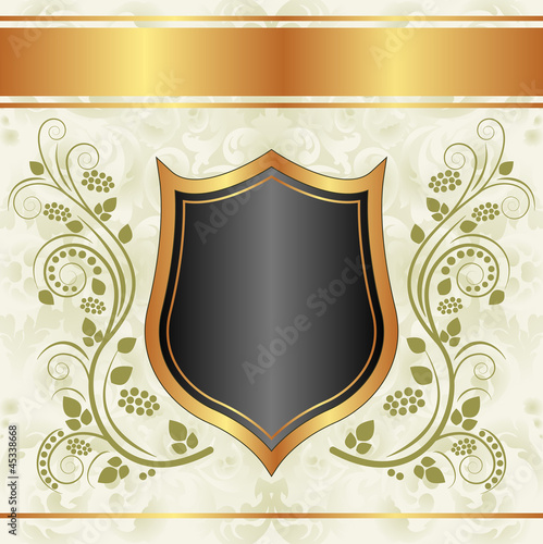 black creamy gold background
