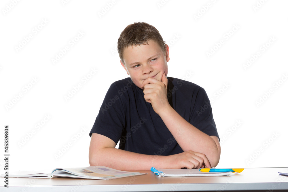 Observant young man scheming Observant young man scheming