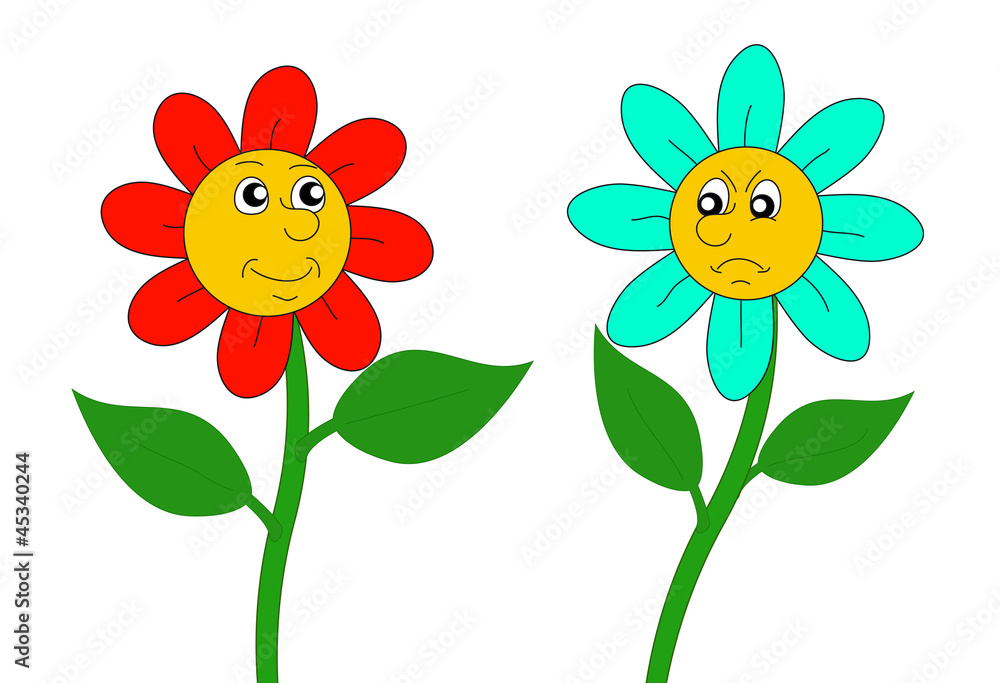 Cartoon flowers