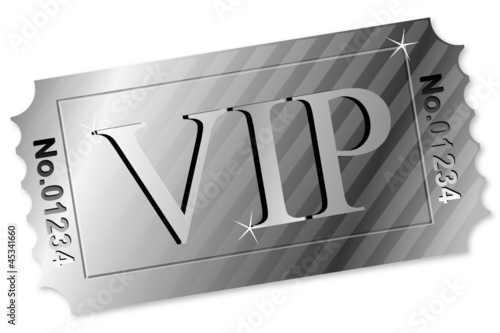 Ticket - VIP auf Silber