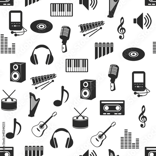 seamless music pattern