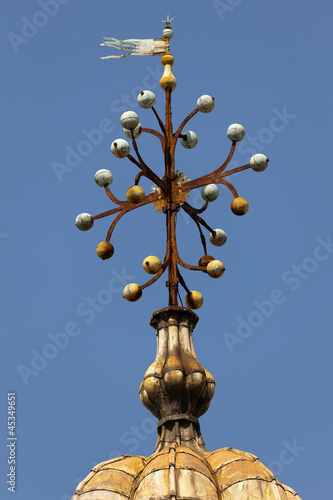 Tower decoration on the Basilica San Marco in Venice, Italy
