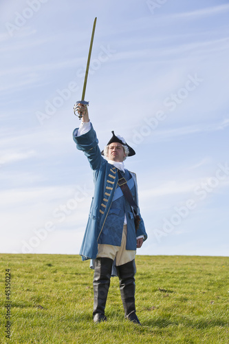 Fotografie 18th century British army infantry Redcoat uniform