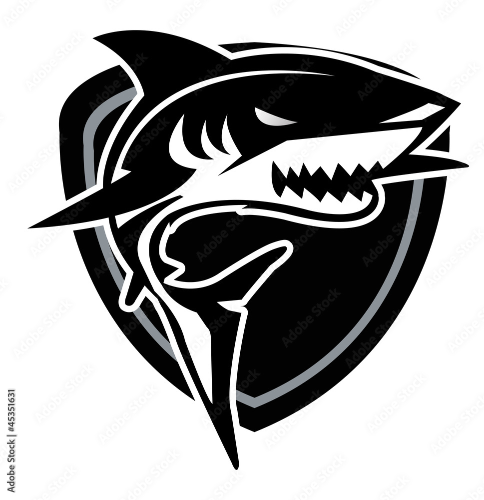 Naklejka premium ocean shark
