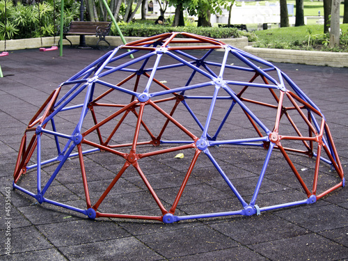 Canvas Print Colorful geodesic dome