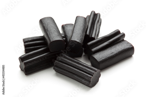 liquorice candy isolated