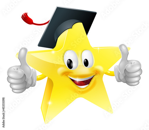 Graduate star mascot