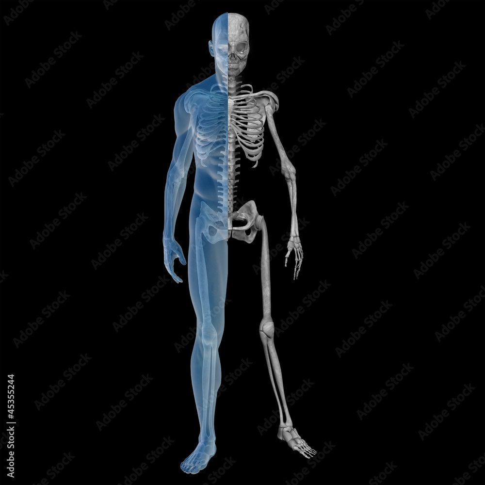 High resolution conceptual 3d man standing over black High resolution conceptual 3d man standing over black