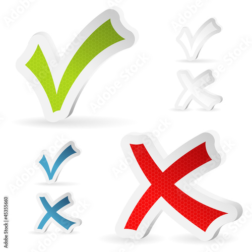 Check Marks Stickers