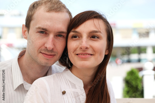 Portrait of young couple