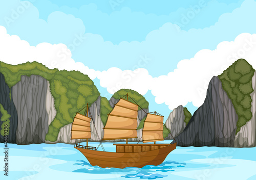 ship sailing in water