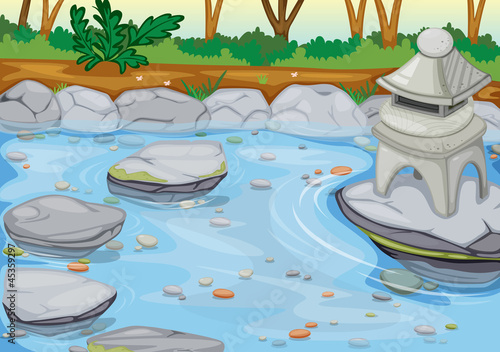 temple in water