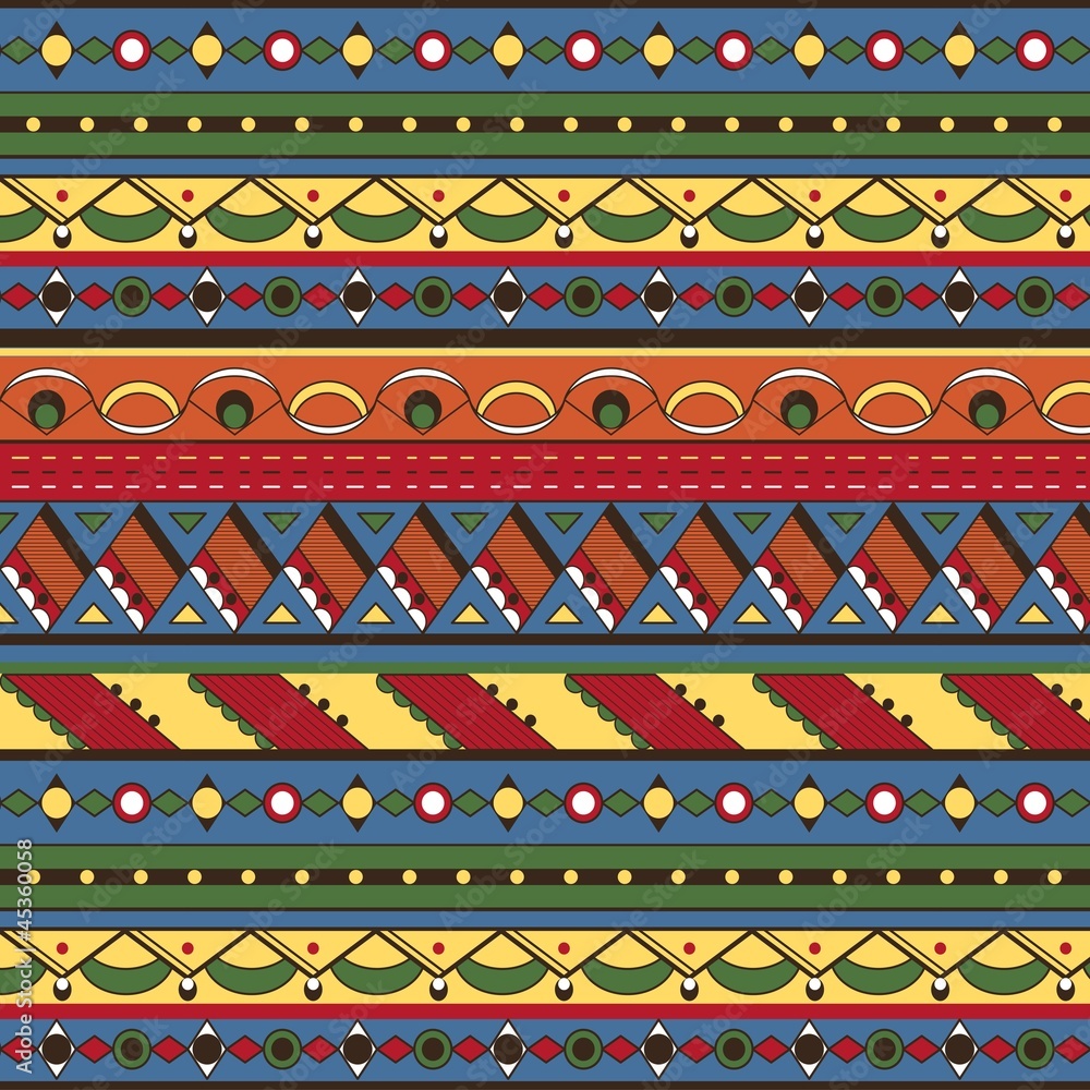 Seamless ethnic background Seamless ethnic background