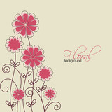 Abstract floral background. EPS 10