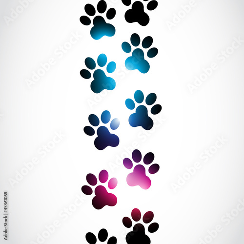 Vector Abstract Paws