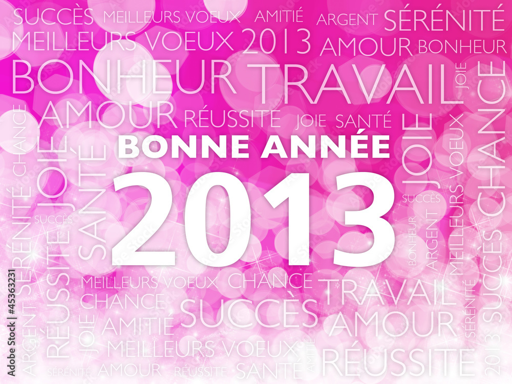 Fototapeta premium carte bonne année 2013
