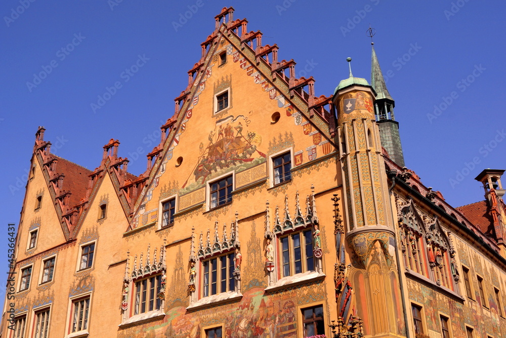 Historische Rathaus in ULM / DONAU