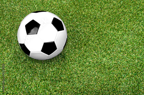 Soccer ball on ground