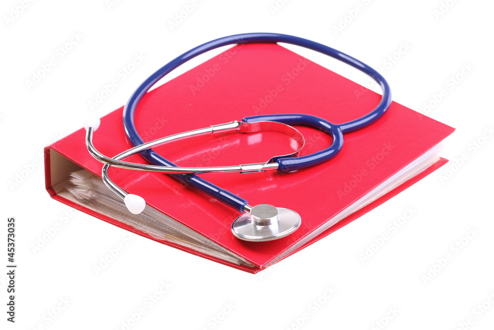 Blue stethoscope isolated on white Blue stethoscope isolated on white