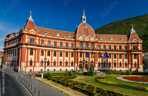 Brasov, neobaroque administration palace. Romania