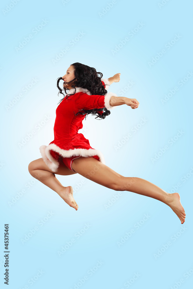 portrait of pretty snowgirl